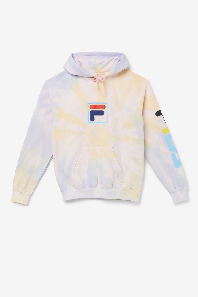 Fila Hettegenser Dame Beige Tie Dye Puff 840395-JXG